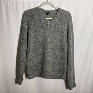 Theory Mens Malthus V Colossus wool sweater Size XS gray speckled v neck knit